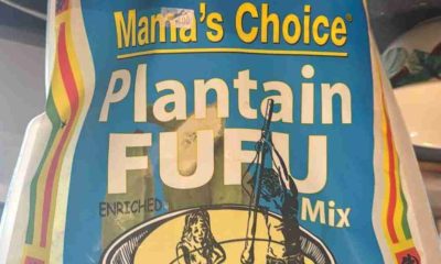 A photo of Mama's Choice Plantain Fufu package